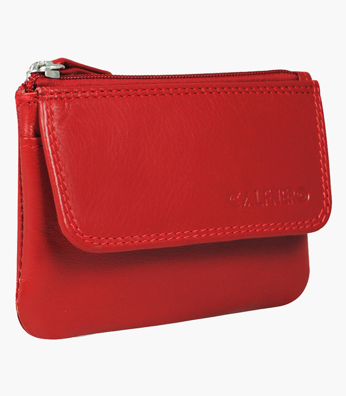 Red Solid Card Holder-3