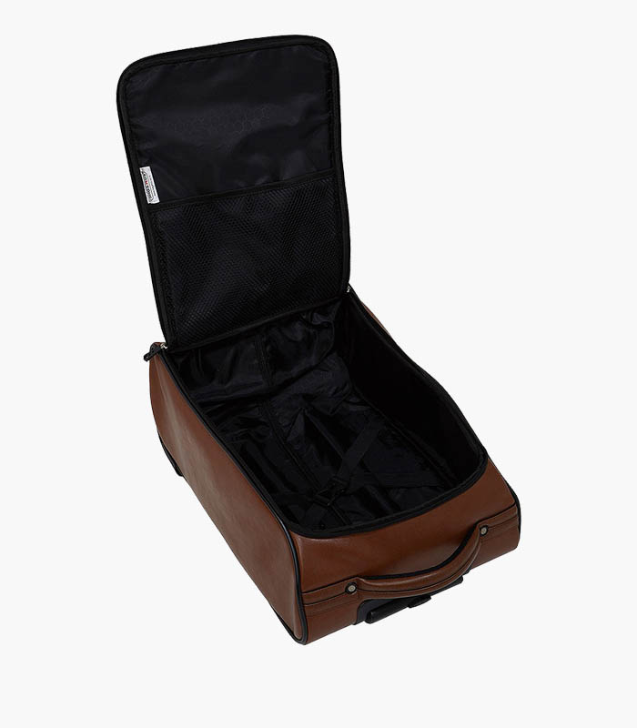 Unisex Tan Solid Cabin Trolley Bag 5