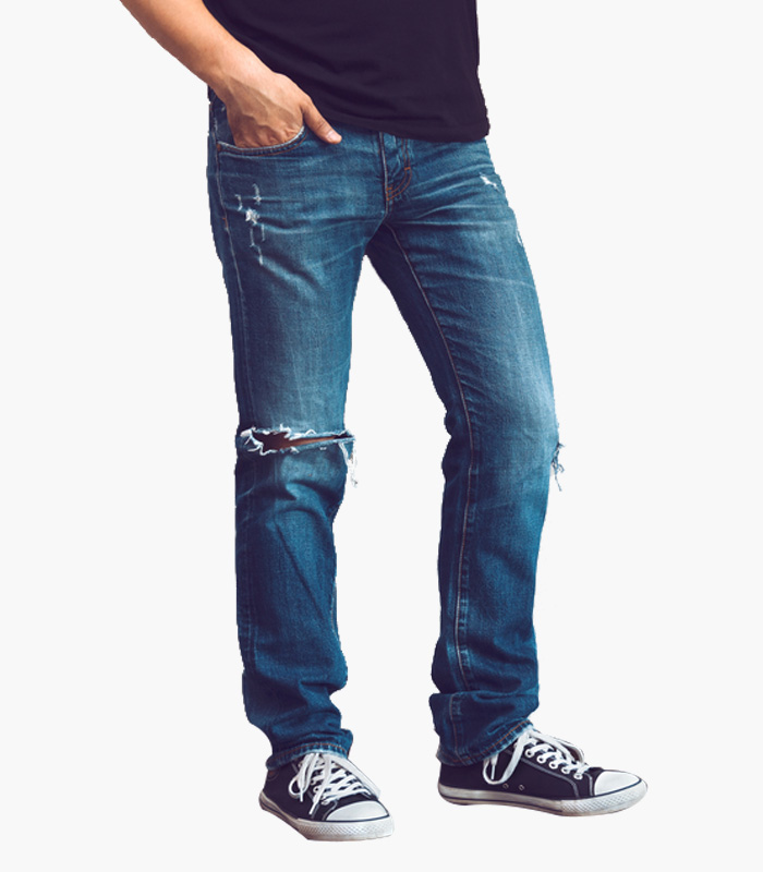 Men Blue Skinny Fit Stretchable Jeans-2