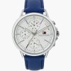 Navy Blue-Silver-White Multifunction Analog Watch