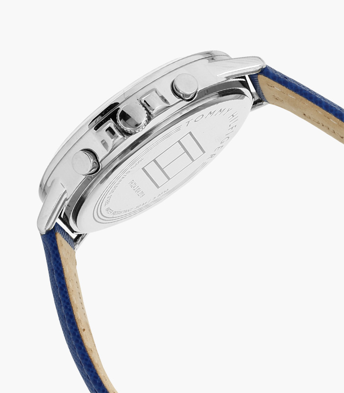 Navy BlueSilver-White Multifunction Analog Watch-4