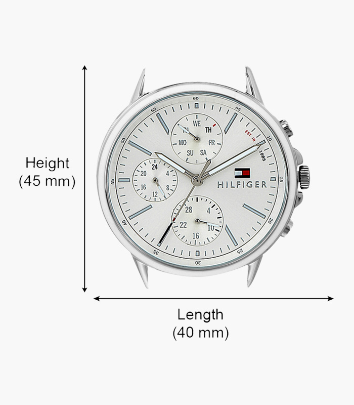 Navy BlueSilver-White Multifunction Analog Watch-5