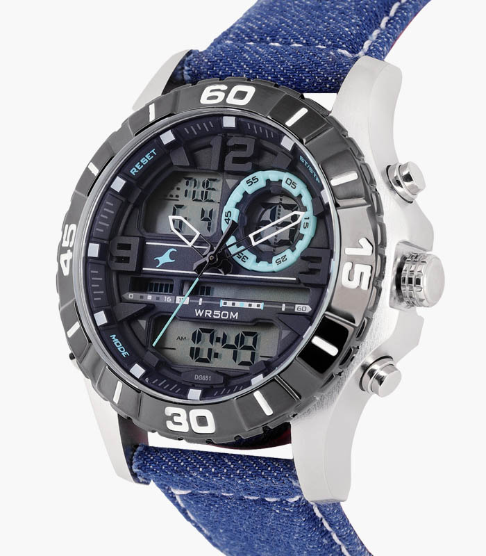 Men Black Analogue and Digital Watch 2